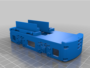 16mm Rahmen jenbach jw15 Lok kombiniert Fahrzeuge Spur Lokomotive Modell eng Züge 3d print model - Mito3D
