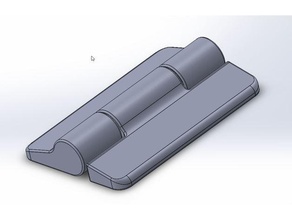 print place hinge- small tools hinge 3d print model - Mito3D