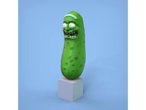 bad pickle rick remix sculptures picklerick rickandmorty morty 3d print model - Mito3D
