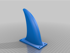 tiburón aleta disfraz usable 3d print model - Mito3D