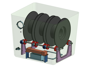 three spool seco caja 3d impresora accesorios 3d print model - Mito3D