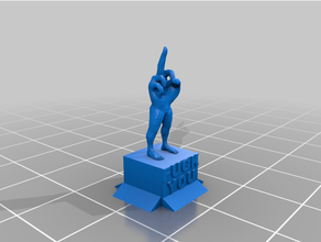 praktisch Mitte Finger v2 3d print model - Mito3D