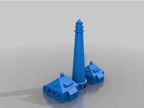 westerhever lighthouse buildings & structures 3d print model - Mito3D