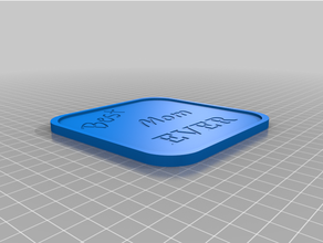 maman Coaster 3d impression 3d print model - Mito3D