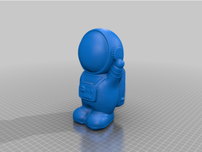 astronot oluşturulmuş heykeller Apollo rol yapma oyunu heykel 3d print model - Mito3D