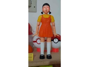 Lula jogos gigante boneca movimento cabeça queimando olhos 123 + brinquedo acessórios 3d print model - Mito3D