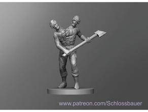 zombie twins toys & games dnd dungeons dragons tabletop 3d print model - Mito3D