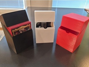 minimalista deckbox 100 maniche carte giocattolo gioco Accessori ccg collezione carta mazzo scatola Magia raccolta mtg 3d print model - Mito3D