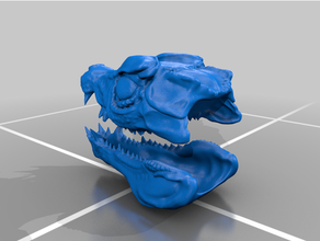 paléosuchus palpébreux tête cuvier nain caïman biologie crocodile crâne 3d print model - Mito3D