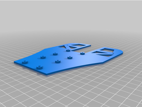 atomrc dolphin base plate vehicles 3d print model - Mito3D