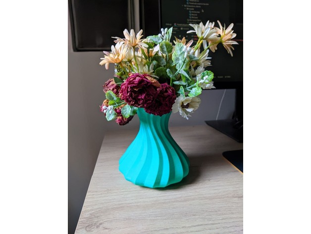 flower's vase decor flower 3D print model - Mito3D
