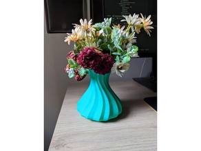 Çiçekler vazo dekor çiçek 3d print model - Mito3D