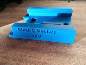 black&decker 18v battery holder tool holders & boxes anet et4 et4x black decker tools 3d print model - Mito3D