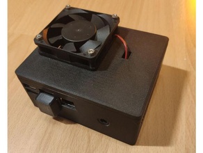 x825 v20 remezclar 60mm ventilador frambuesa pi caso funda ssd 3d print model - Mito3D