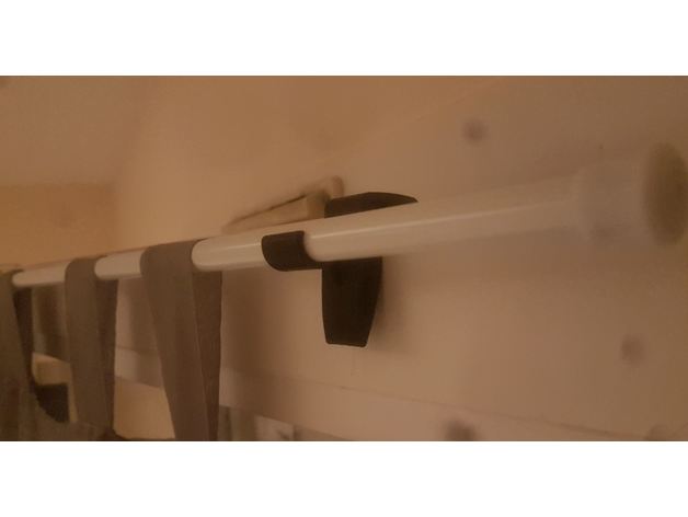 support rideau household curtain holder 3D print model - Mito3D