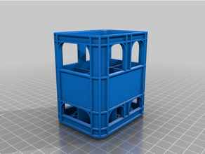 beer crate battery holder 18650 rim attached tool holders & boxes 3d print model - Mito3D