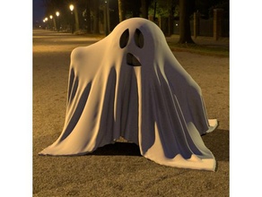ghost halloween art cloth costume decoration scary jackolantern sheet 3d print model - Mito3D