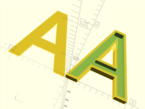 personalizable plano tapa letter shaped caja señales logos 3d print model - Mito3D