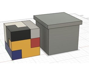 puzzle cube puzzles fun interactive art toy 3d print model - Mito3D