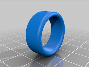 size 65 ring rings initial 3d print model - Mito3D