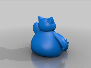 acenando snorlax 3d impressão Pokémon 3d print model - Mito3D
