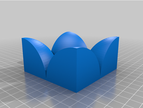 demi malha cristal cúbico simples física astronomia Ciência 3d print model - Mito3D