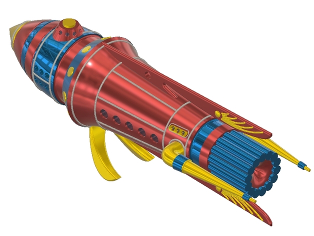 kova Rogers savaş kruvazör Araçlar uzay gemisi Uzay gemi 3D print model - Mito3D