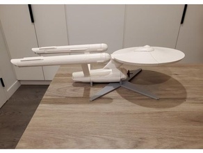 uss Unternehmen ncc 1701 Base Schiff Skulpturen 3d print model - Mito3D