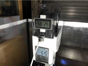 Temperatur Feuchtigkeit Sensor Halter Unterstützung 58x32x12 3d Drucken Hygrometer sunlu Filadryer s1 3d print model - Mito3D