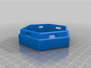 hexágono torção fechadura truque caixa pequeno base modificado chapéu coco mecânico brinquedos 3d print model - Mito3D