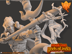 rama the ideal hombre esculturas flecha arco Dios hindú hinduismo India indio guerrero 3d print model - Mito3D