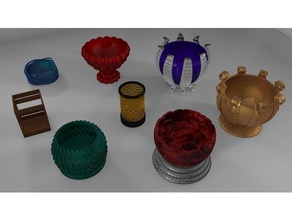 objetos uso p2 modeller beyin Copa dekorasyon Ahududu Madera model objeto 3d print model - Mito3D