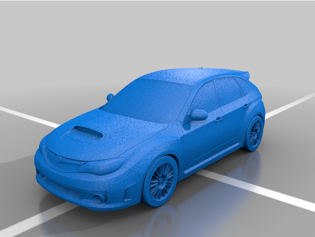 subaru impreza wrx sti hatchback iii gen vehicles 3rd 3 3D print model - Mito3D