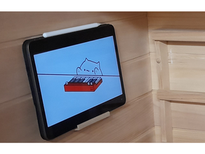 pliant mur téléphone titulaire soutien vis trous mobile salle bains accessoires pratique handyhalterung supporter sauna monter 3d print model - Mito3D