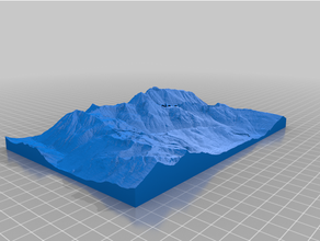 Rachel lago 3d sentiero carta geografica pnw escursionismo arte mappe 3d print model - Mito3D