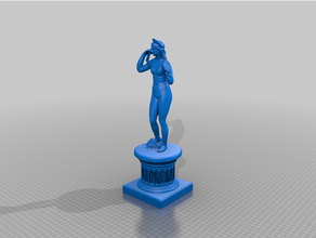 Vênus estátua pedestal 3d impressão 3d print model - Mito3D