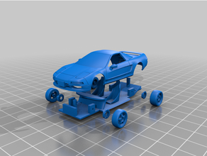 nsx 64th escala apartado cuerpo chasis vehiculos 3d print model - Mito3D