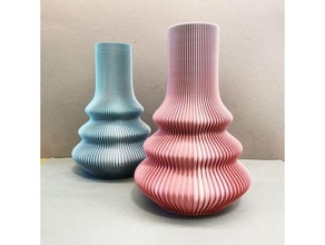 bezier vase 01 decor cactus planter decoration easy print flower support nosupport mode vasemode 3d print model - Mito3D