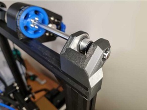 ender 3 belted - beefier brackets reinforced 3d printer parts 3d print model - Mito3D
