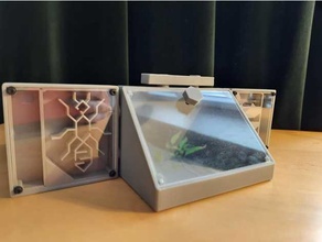 modular wall mountable formicarium small ants pets 3d print model - Mito3D