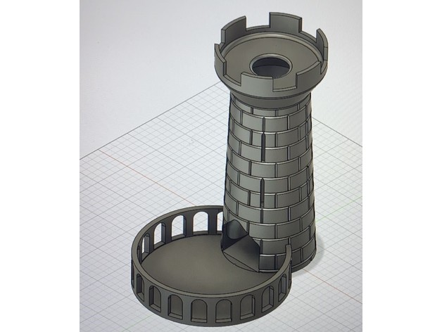 simple dice tower games 3D print model - Mito3D