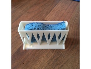 esponja soporte lavabo cocina comida plato Lavado magia borrador organizador fregar almohadilla 3d print model - Mito3D