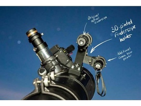telescópio Finderscope suporte física astronomia 3dprint 3dprinting celestron 114eq dispositivo localizador laser ponteiro buscador Ciência 3d print model - Mito3D