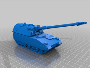 panzerhaubitze 2000 155 mm obús militar pzh 3d print model - Mito3D