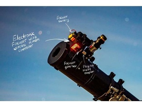 telescópio eletrônico focalizador física astronomia celestron eletrônicos buscador controlo remoto controle 3d print model - Mito3D