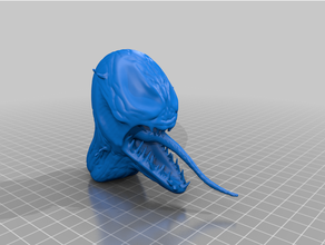 veneno cabeça criaturas fracasso criatura herói maravilha Sculptgl Super heroi vilão simbionte 3d print model - Mito3D