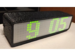 max7219 clock electronics 3d print model - Mito3D