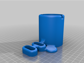 mi vide nettoyeur mini quai magnétique chargeur organisation 3d print model - Mito3D
