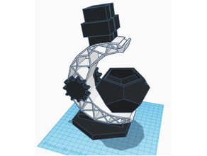 potted microscope decor 3d print model - Mito3D