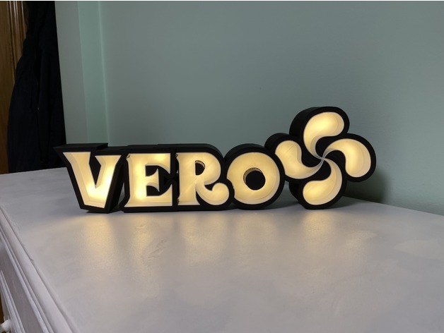led marquee custom signs & logos customized 3D print model - Mito3D